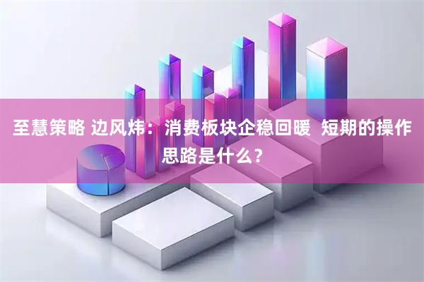 至慧策略 边风炜：消费板块企稳回暖  短期的操作思路是什么？