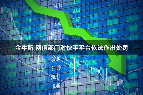 金牛所 网信部门对快手平台依法作出处罚
